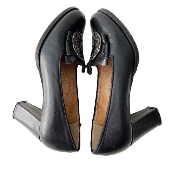 Vintage Salzburger Trachten Buckle Leather Heels in Size EU 37 Made in Italy - Picture 7 of 12